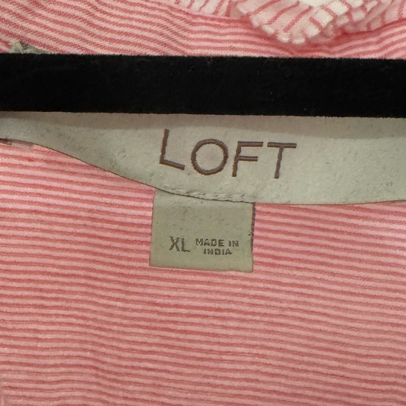 LOFT Pink Ruffle Blouse - Picture 5 of 7